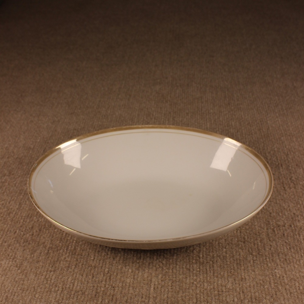 Royalton China Co Japan Translucent Porcelain Oval Vegetable Bowl Gold Trim SE